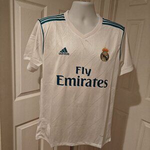 Real Madrid 2017-18 Home Jersey Adidas Men's Sizes M and L Football Soccer